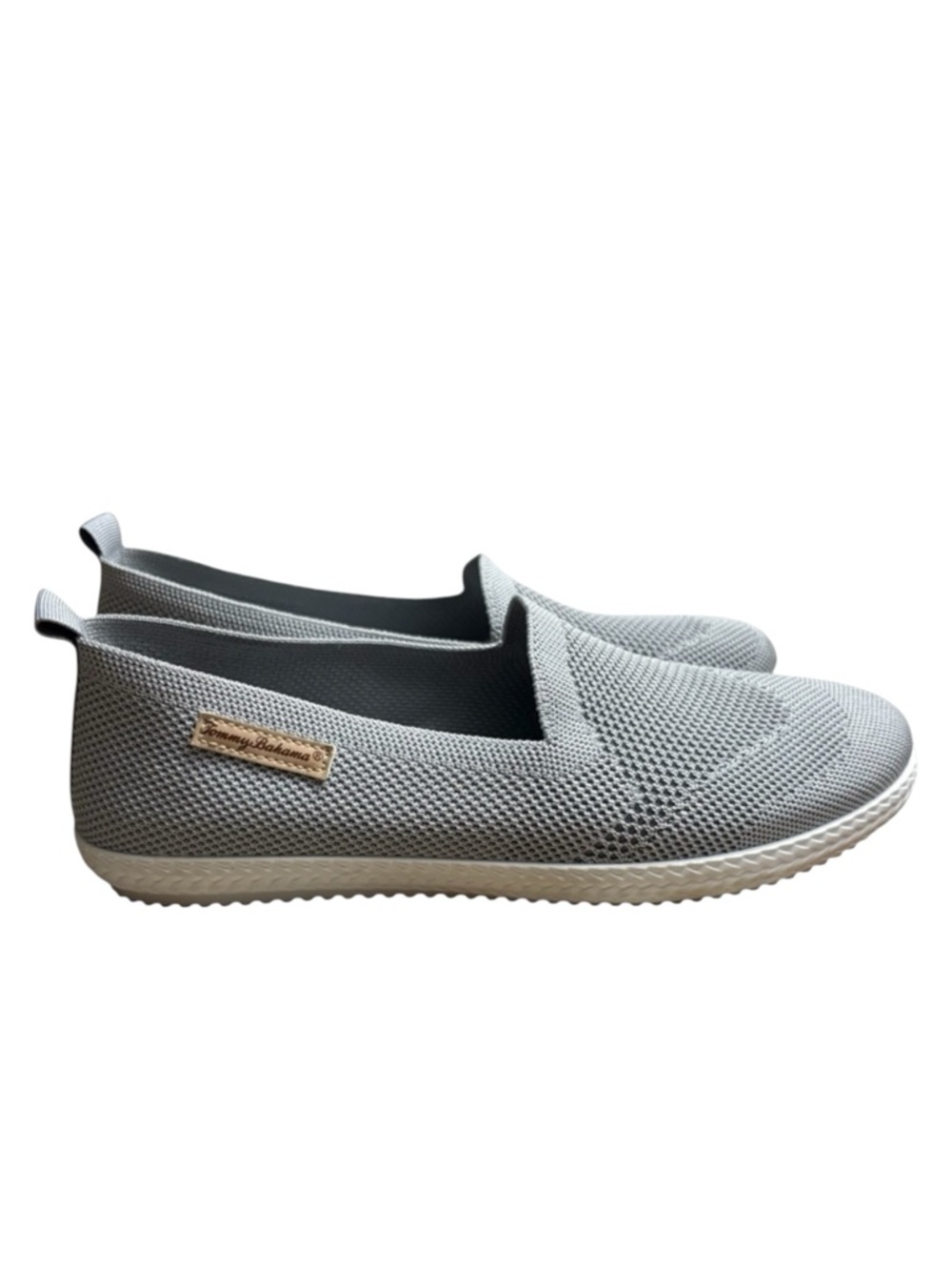 TOMMY BAHAMA Gray Knit Sunset Slip-On Shoes Size 10 — Worn 1X — Comfy!!! - Picture 3 of 15